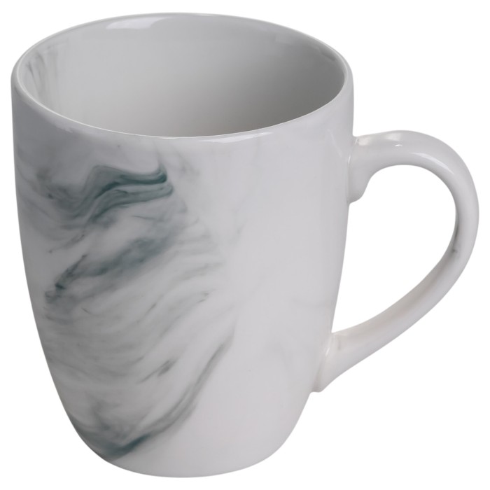 Столовий набір посуду тарілок і чашок 16 предметів на 4 персони Marmor порцеляновий, обідній столовий сервіз тарілок MD-16-2G (13203)