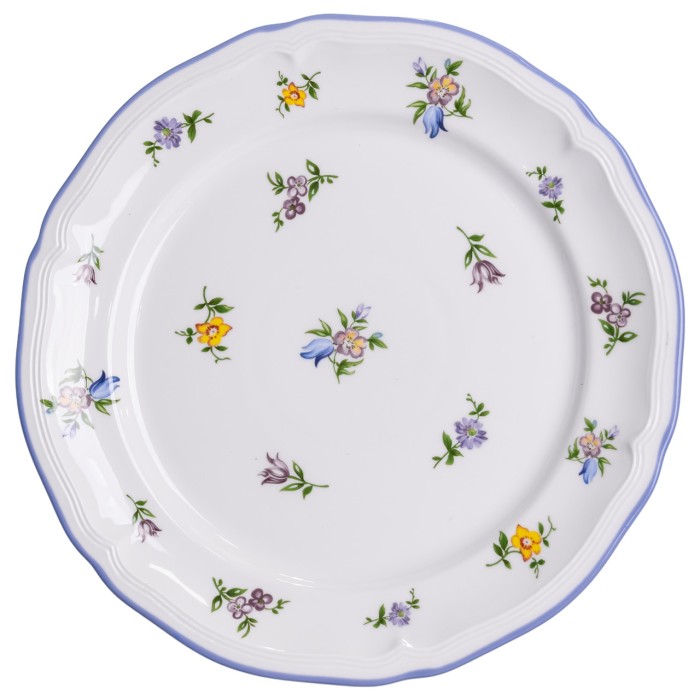 Столовий набір посуду тарілок і чашок 32 предмети на 6 персон Retro Floral порцеляновий, обідній столовий сервіз тарілок YY78-9A (35462)