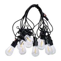 Гірлянда вулична у стилі ретро світлодіодна жовта S14 на 10 LED ламп завдовжки 5 метрів S14Y (67024)