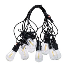 Гірлянда вулична у стилі ретро світлодіодна жовта S14 на 10 LED ламп завдовжки 5 метрів S14Y (67024)