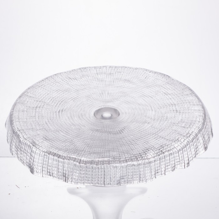 Тортівниця скляна на ніжці прозора Yiwu 64486-54 (33763)