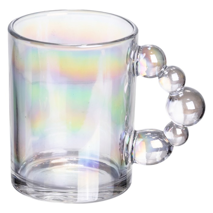 Набір чашок 6 шт для чаю та кави по 350 (мл) кружки скляні rainbow HP-19-ZD-4 (54964)