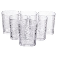 Набір склянок 6 (шт) 250 (мл) для лимонадів, соку, води, коктейлів Прозорий HP-19-AY-1 (54852)