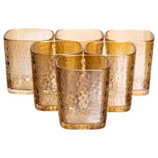 Набір склянок 6 (шт) 250 (мл) для лимонадів, соку, води, коктейлів Коричневий HP-19-AY-3 (18753)