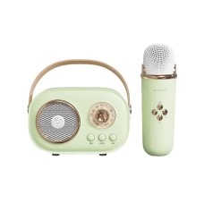 Колонка портативна з мікрофоном C-20 BT/TF/USB/FM 5 Вт Зелений C20GR (35133)