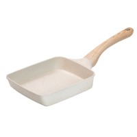 Сковорода прямокутна глибока 800 (мл) з антипригарним покриттям для всіх плит бежева (31252)