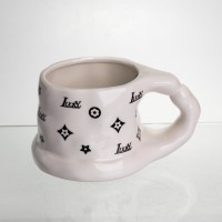 Чашка порцелянова 500 (мл) оригінальна кружка на подарунок чашка для чаю та кави Чорний FM-11A (54734)