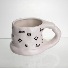 Чашка порцелянова 500 (мл) оригінальна кружка на подарунок чашка для чаю та кави Чорний FM-11A (54734)