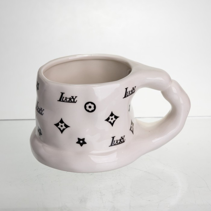 Чашка порцелянова 500 (мл) оригінальна кружка на подарунок чашка для чаю та кави Чорний FM-11A (54734)