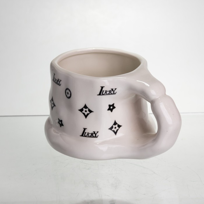 Чашка порцелянова 500 (мл) оригінальна кружка на подарунок чашка для чаю та кави Чорний FM-11A (54734)