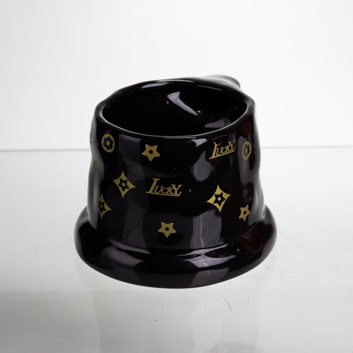 Чашка порцелянова 500 (мл) оригінальна кружка на подарунок чашка для чаю та кави Чорний FM-11B (53281)