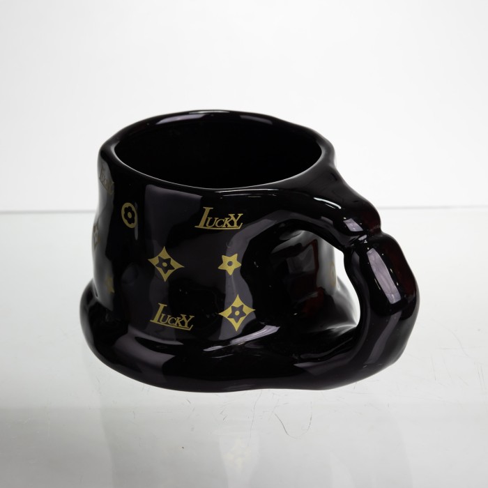 Чашка порцелянова 500 (мл) оригінальна кружка на подарунок чашка для чаю та кави Чорний FM-11B (53281)