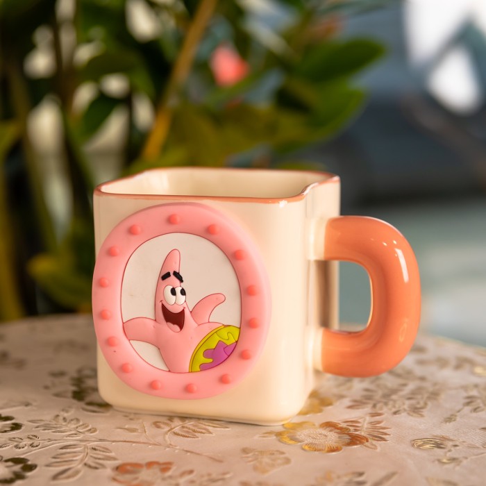 Порцелянова чашка "Патрік " з магнітним декором 500 мл, Кружка дитяча чашка із порцеляни на подарунок FM-12P (11375)