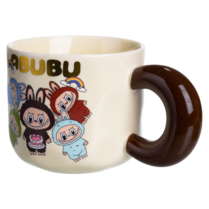 Чашка порцелянова Labubu 400 (мл) подарункова кружка прикольна чашка для дітей на подарунок FM-21A (30637)
