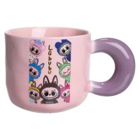 Чашка порцелянова Labubu Brighten Your Day 400 (мл) подарункова кружка прикольна чашка для дітей на подарунок FM-22B (12068)