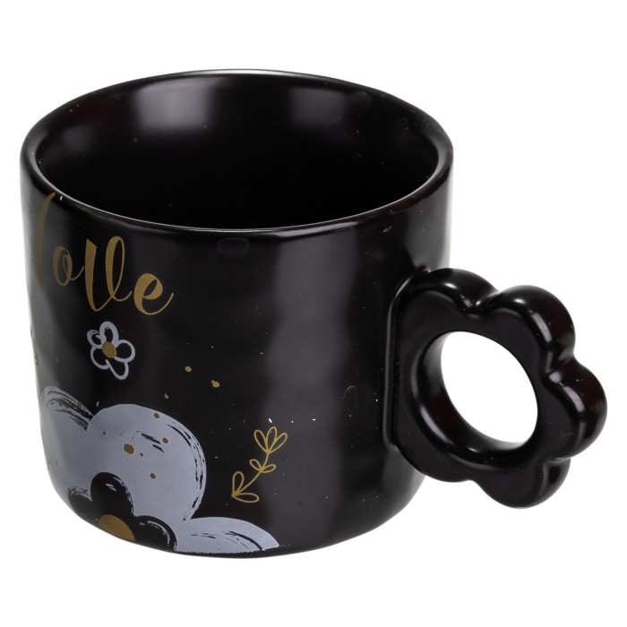 Чашка для чаю та кави порцелянова Love 420 (мл) гарна оригінальна кружка на подарунок FM-14B (81636)