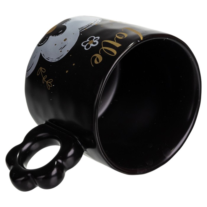 Чашка для чаю та кави порцелянова Love 420 (мл) гарна оригінальна кружка на подарунок FM-14B (81636)