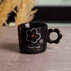 Чашка для чаю та кави порцелянова 420 (мл) гарна оригінальна кружка на подарунок FM-14C (12147)