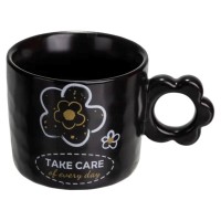 Чашка для чаю та кави порцелянова 420 (мл) гарна оригінальна кружка на подарунок FM-14C (12147)