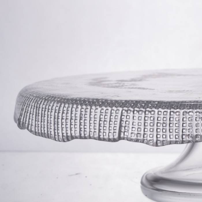 Тортівниця трансформер скляна на ножці, менажниця трансформер прозора скляна 64486-53 (43715)