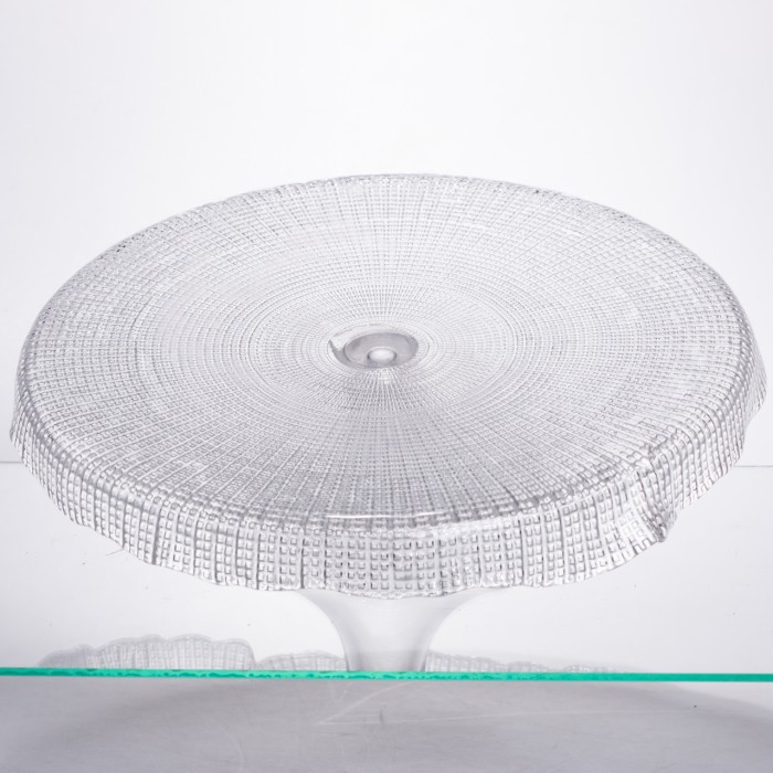 Тортівниця трансформер скляна на ножці, менажниця трансформер прозора скляна 64486-53 (43715)