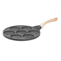 Сковорода зі смайликами на 7 секцій для млинців, оладок, яєць, сирників (62599)