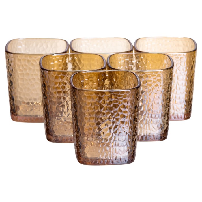 Глечик 1.8 л зі склянками 6 штук по 200 (мл) графин для компоту соку води лимонаду глечик для напоїв Коричневий HP-19-39S (59726)