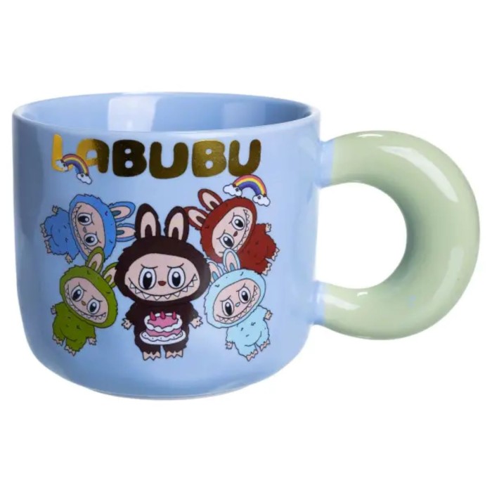Чашка порцелянова Labubu Bring Joy 400 (мл) подарункова кружка прикольна чашка для дітей на подарунок FM-22C (83577)