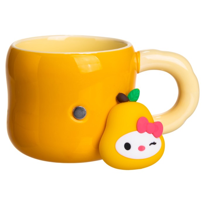 Кубок порцелянова з магнітом Sanrio 400 (мл) подарункова кружка прикольна чашка для дітей на подарунок Помаранчевий FM-37B (48262)