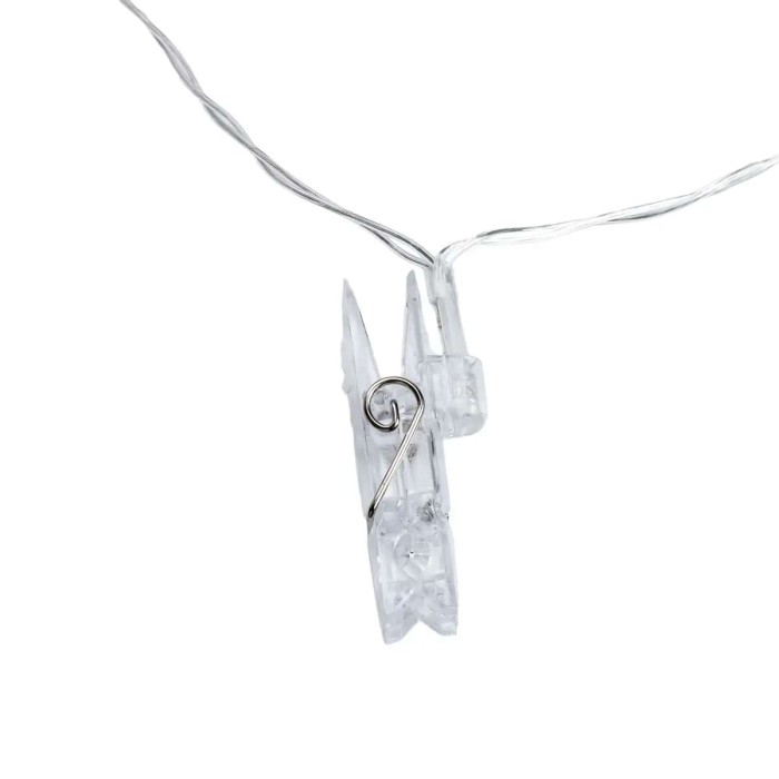 Гірлянда нитка із прищіпками 5.2 метра 20 LED світлодіодів A65 (11682)