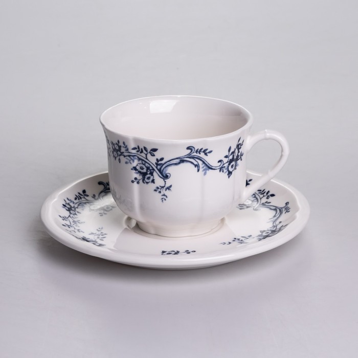 Столовий набір посуду тарілок і чашок 32 предмети на 6 персон Vintage порцеляновий YY78-10A (89878)