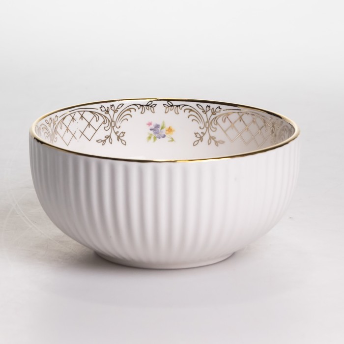 Столовий набір посуду тарілок і чашок 32 предмети на 6 персон «Золотий Кант» порцеляновий TH-32 (25488)