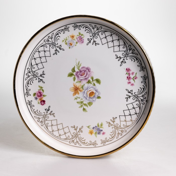 Столовий набір посуду тарілок і чашок 32 предмети на 6 персон «Золотий Кант» порцеляновий TH-32 (25488)