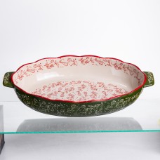Форма для запікання та сервірування Vintage Овальна з ручками HM04-14 (23489)