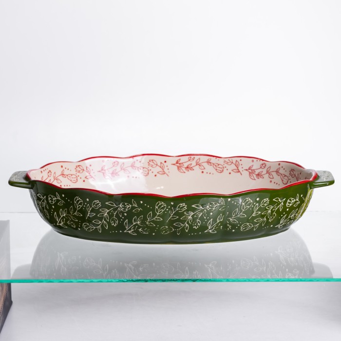 Форма для запікання та сервірування Vintage Овальна з ручками HM04-14 (23489)