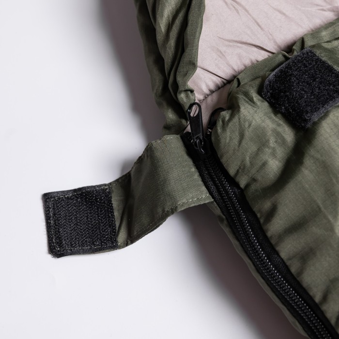 Всесезонний спальний мішок-ковдра з капюшоном 210х70 см Хакі LU-010 (43924)