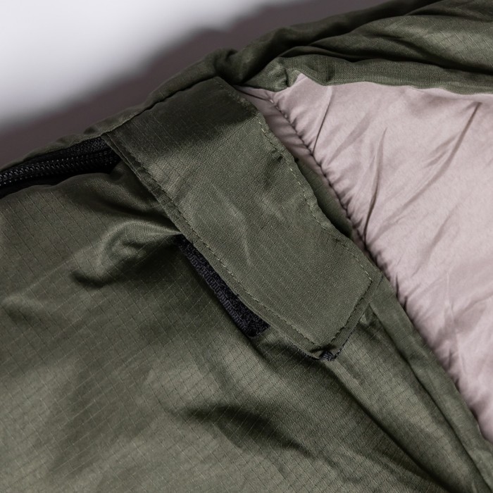 Всесезонний спальний мішок-ковдра з капюшоном 210х70 см Хакі LU-010 (43924)