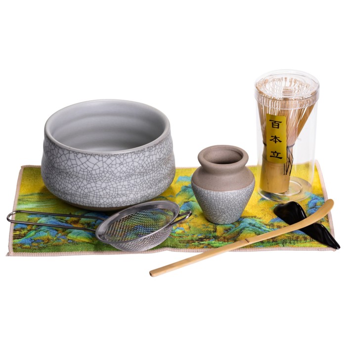 Медитативний набір для приготування чаю Матча в японському стилі (7 предметів) (69943)
