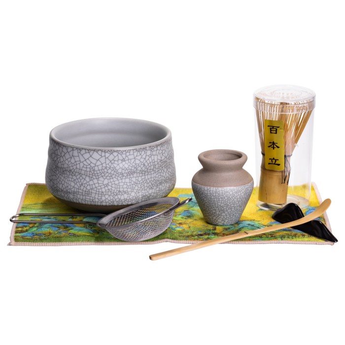 Медитативний набір для приготування чаю Матча в японському стилі (7 предметів) (69943)