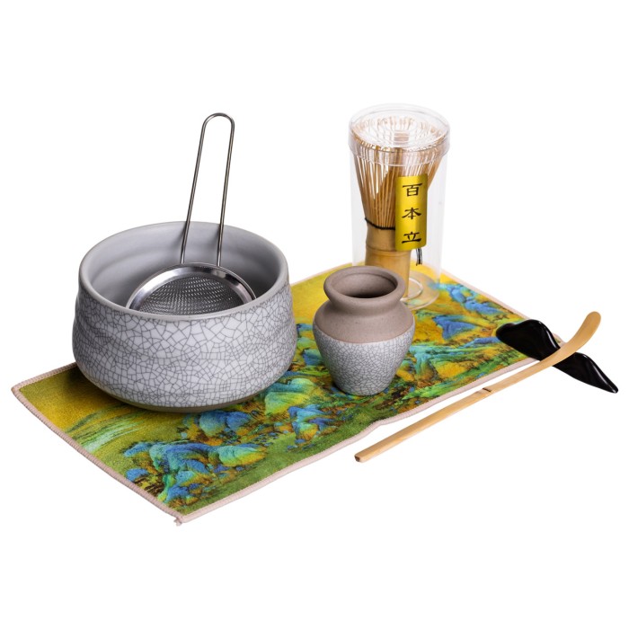 Медитативний набір для приготування чаю Матча в японському стилі (7 предметів) (69943)