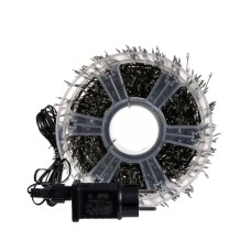 Новорічна гірлянда Хвойна лапа кімнатна роса 100 м 3000 LED зелений провід Синє сяйво D3000L100MGBL (78195)