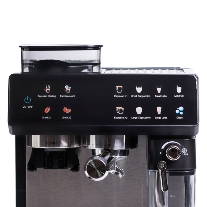 Кавоварка ріжкова 4в1 з кавомолкою 1800 Вт резервуар 2,6 л Sokany SK-04032 (18209)