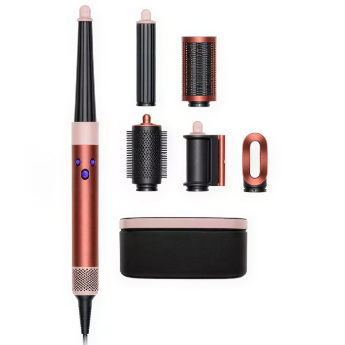 Мультистайлер для волосся Airwrap 6 насадок синій 1300 Вт стайлер плойка для волосся локонів і укладки Рожевий HP-4R (25769)