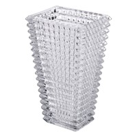 Прямокутна декоративна скляна ваза 13,5 x 10 x 22 см (65427)