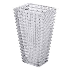 Прямокутна декоративна скляна ваза 13,5 x 10 x 22 см (65427)