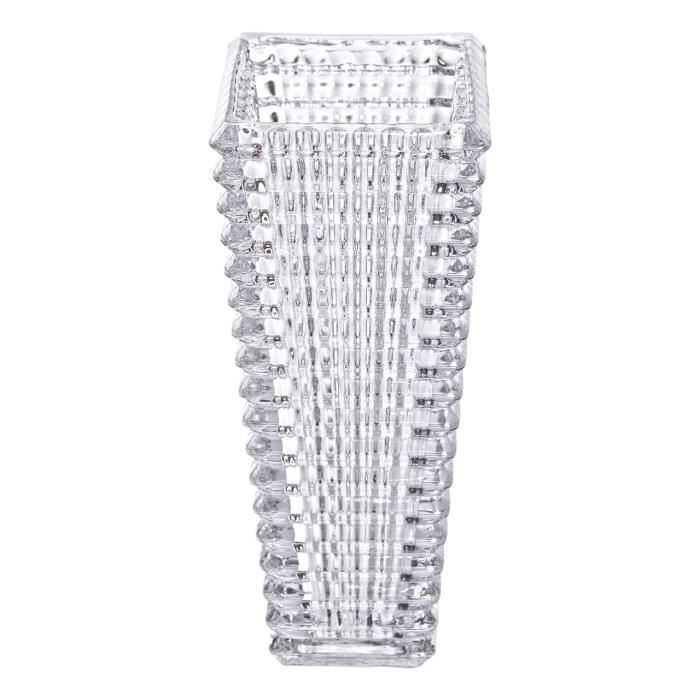 Прямокутна декоративна скляна ваза 13,5 x 10 x 22 см (65427)