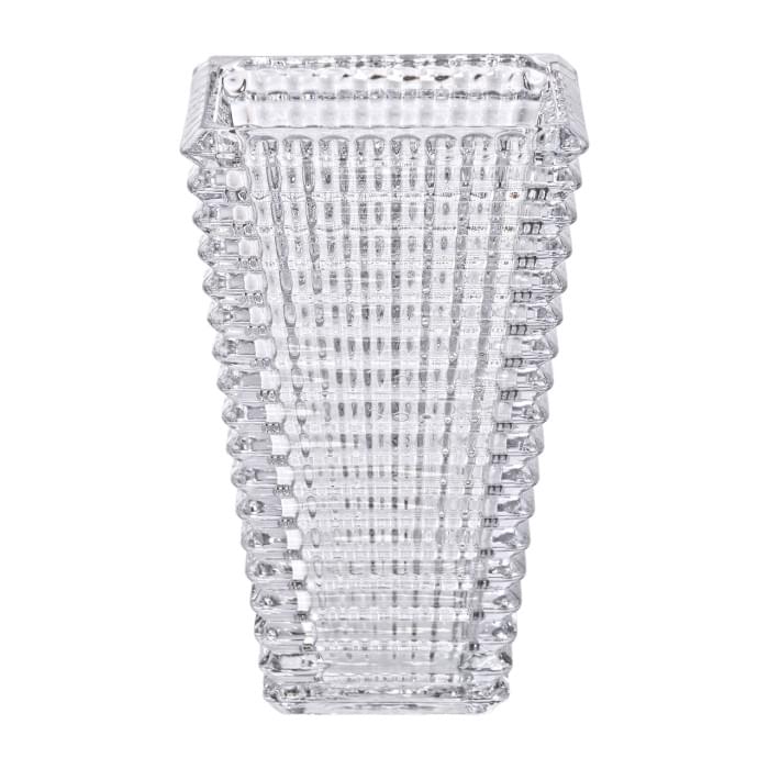Прямокутна декоративна скляна ваза 13,5 x 10 x 22 см (65427)