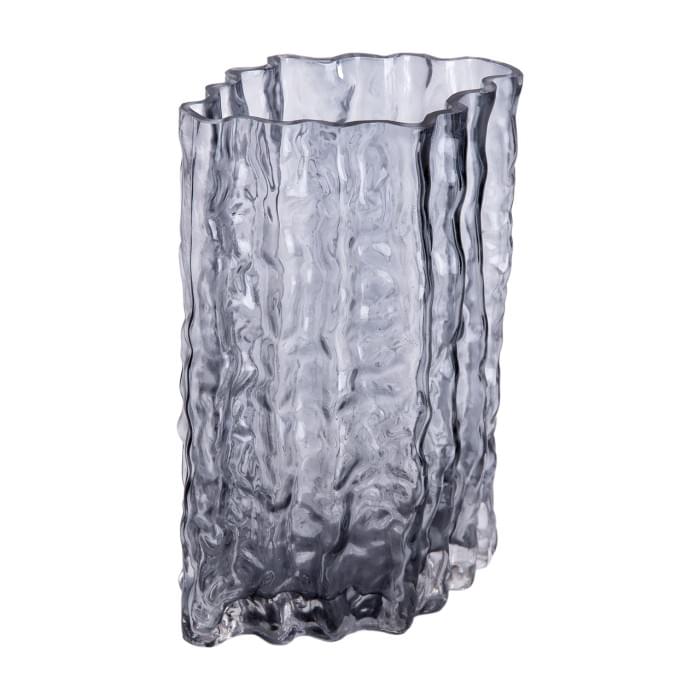 Скляна ваза прямокутна 14,5 x 11 x 21 см HP-1729 (17390)