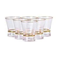 Набір із шести склянок об'ємом 300 мл для лимонаду, соку та коктейлів. (21382)