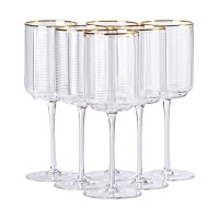 Набір з 6 високих келихів з тонкою ніжкою, 450 мл, для вина (87984)